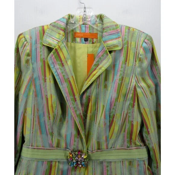 Cynthia Steffe Multicolor Striped Blazer - Picture 2 of 12